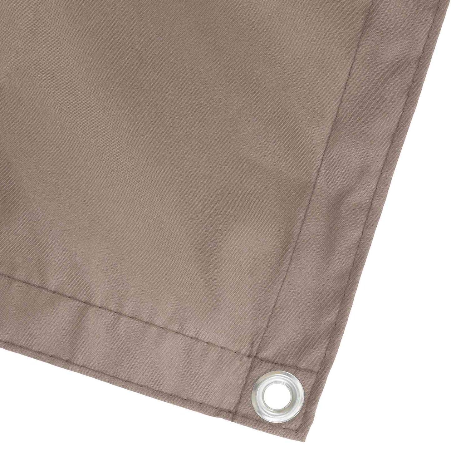 vidaXL Balcony Privacy Screen 1.8 x 15 m Fabric with PU Coated Taupe 3