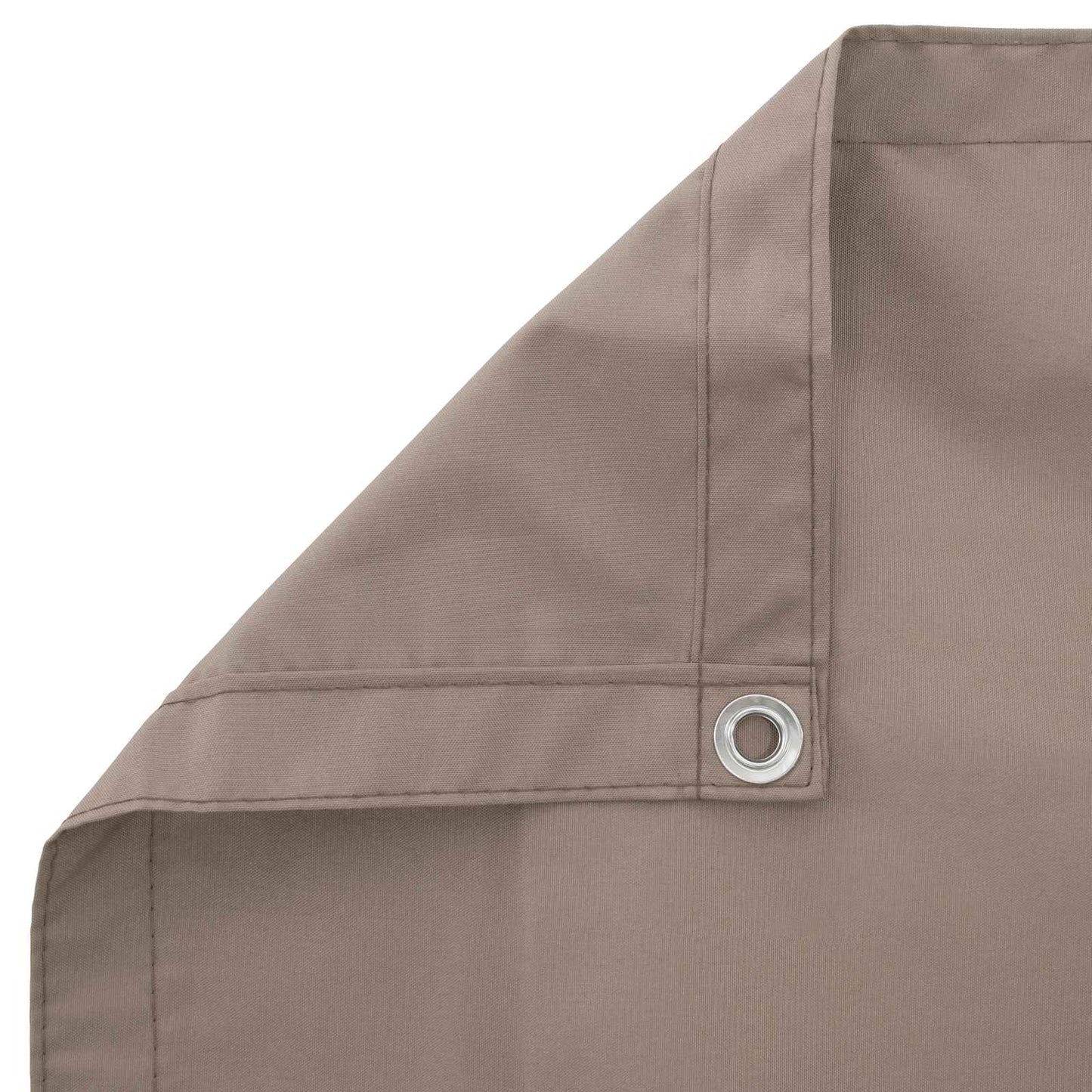 vidaXL Balcony Privacy Screen 1.8 x 15 m Fabric with PU Coated Taupe 4