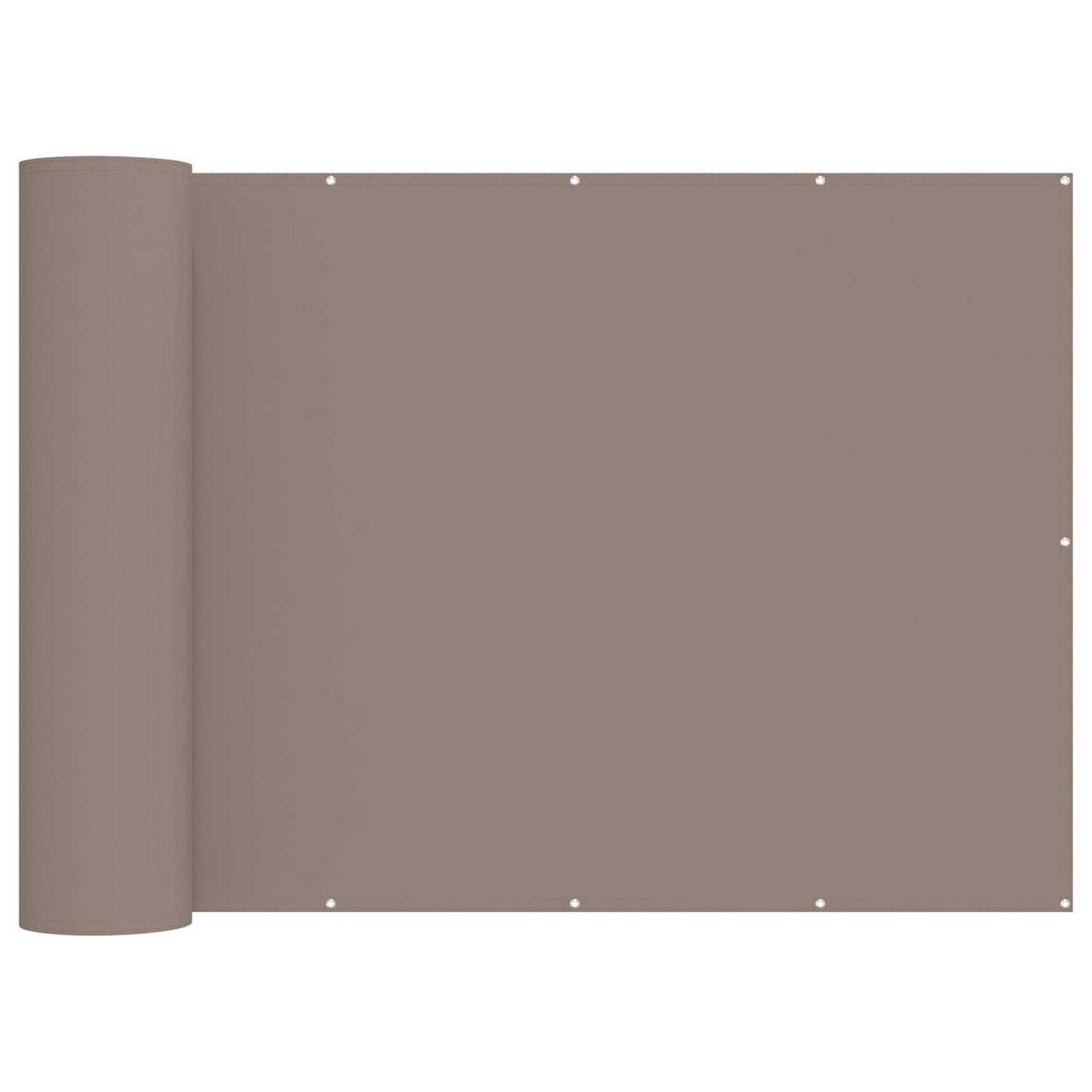 vidaXL Balcony Privacy Screen 1.8 x 15 m Fabric with PU Coated Taupe 2