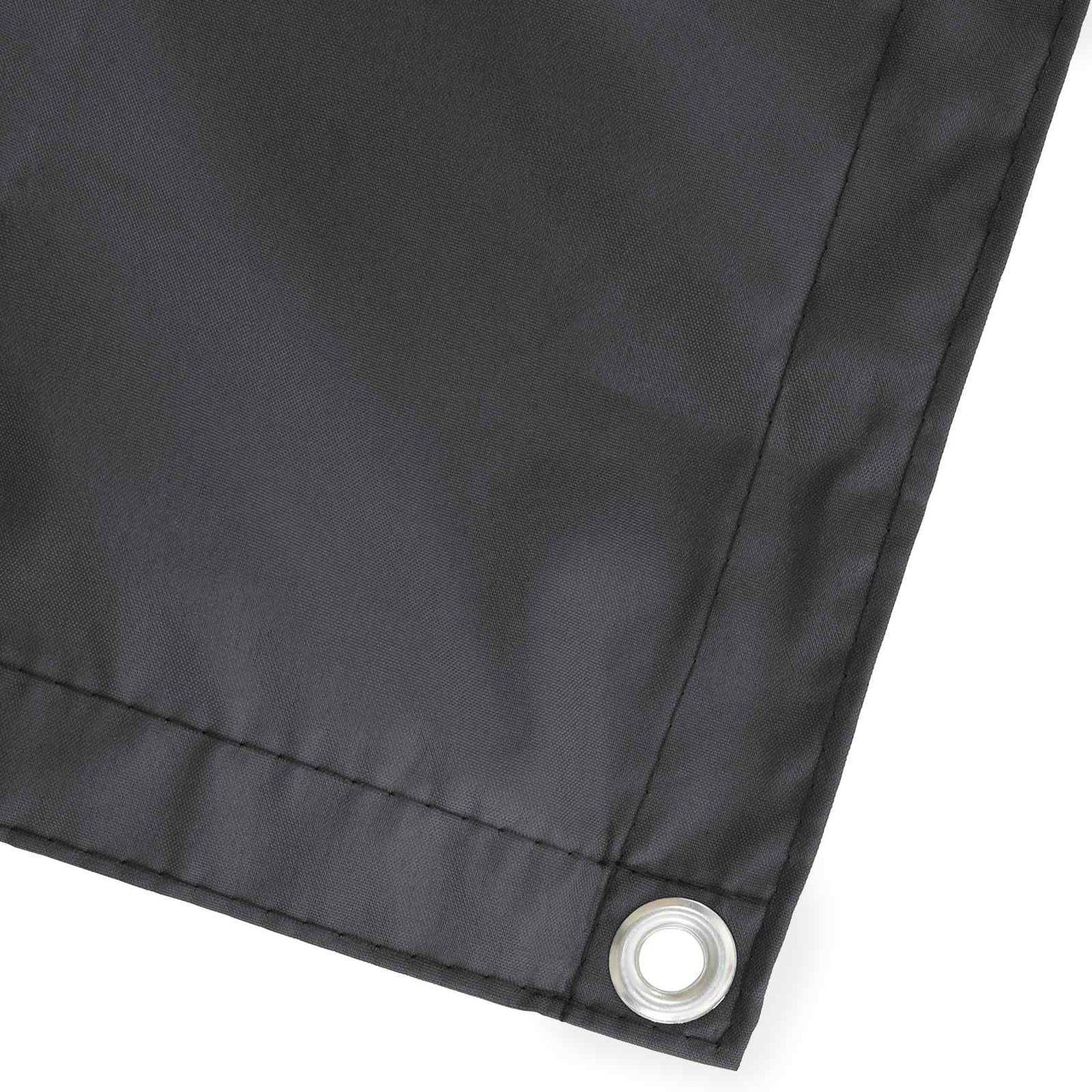 vidaXL Balcony Privacy Screen 1.8 x 15 m Fabric with PU Coated Black 3