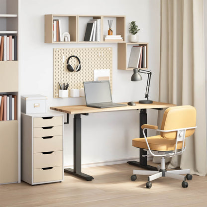 Desk Solid Oak Wood 140 x 60 cm