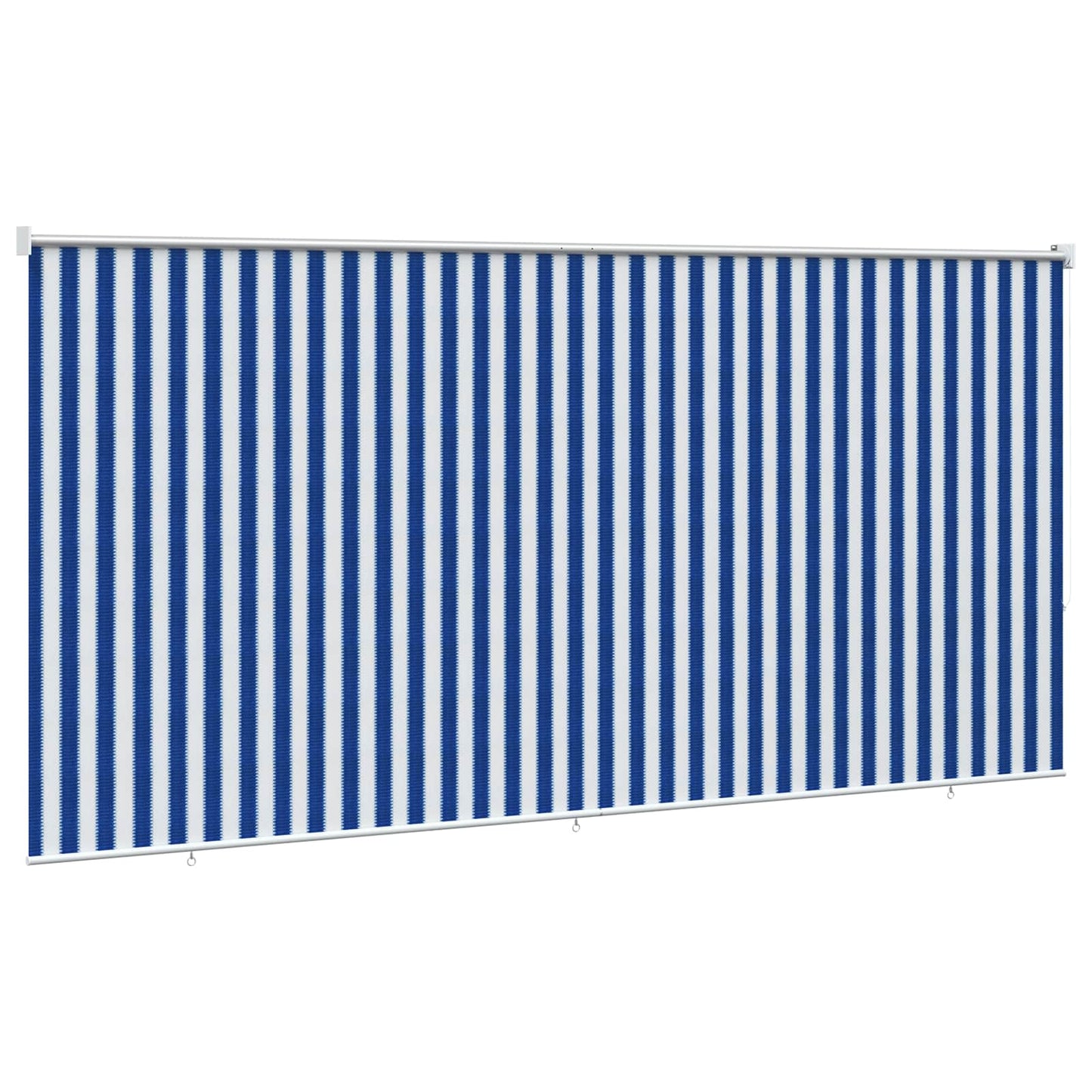 vidaXL Outdoor Roller Blind 90% UV Block Blue and White Stripe HDPE 4