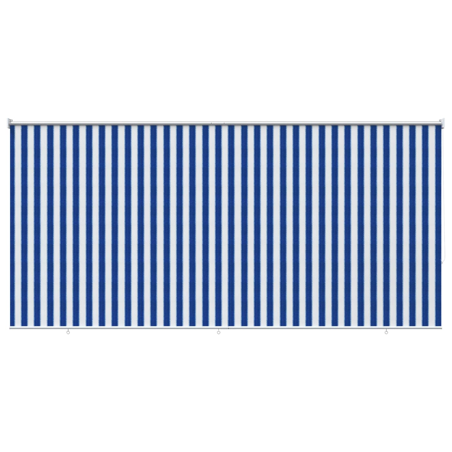 vidaXL Outdoor Roller Blind 90% UV Block Blue and White Stripe HDPE 2