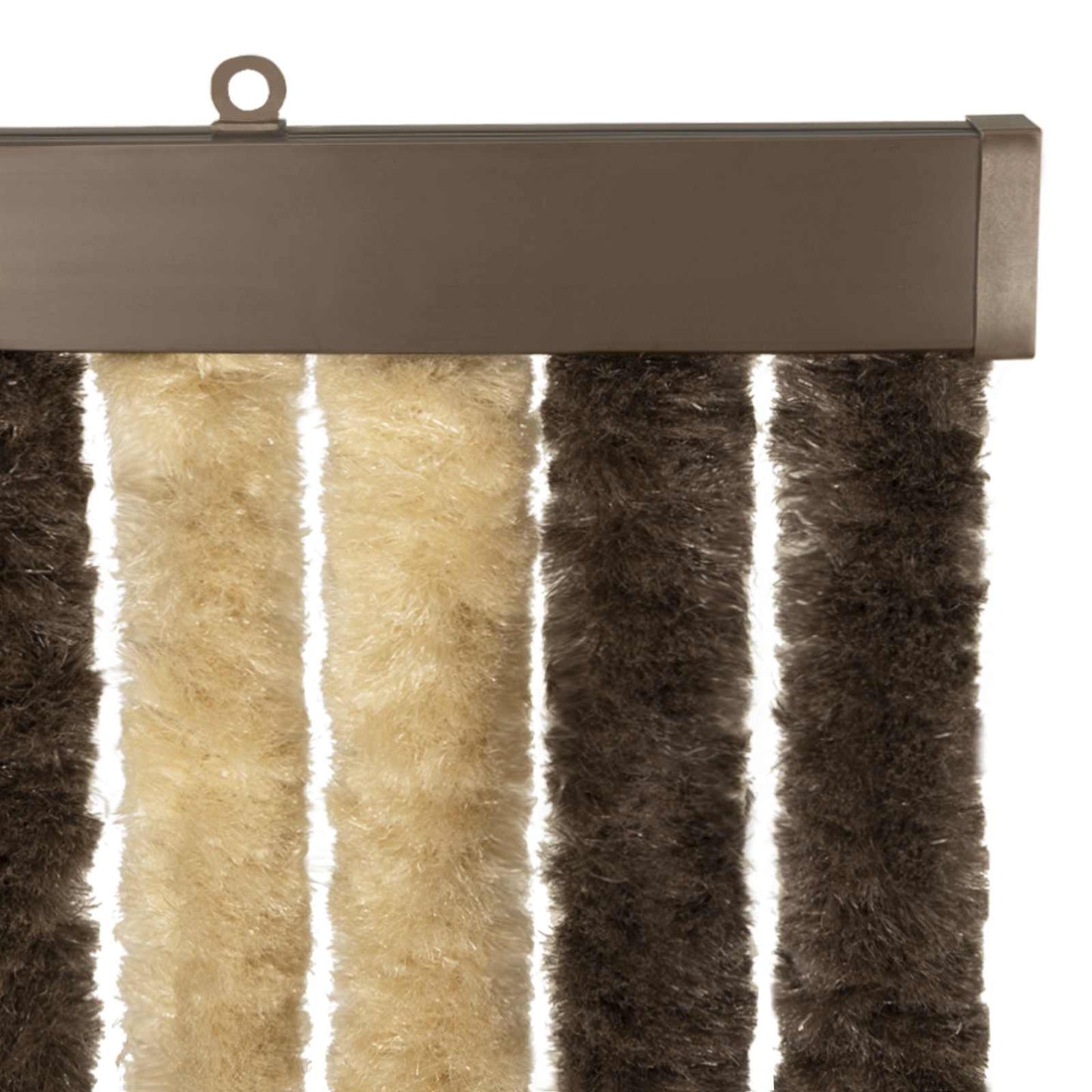 vidaXL Insect Curtain Chenille Dark Brown and Beige 118 x 220 cm 4
