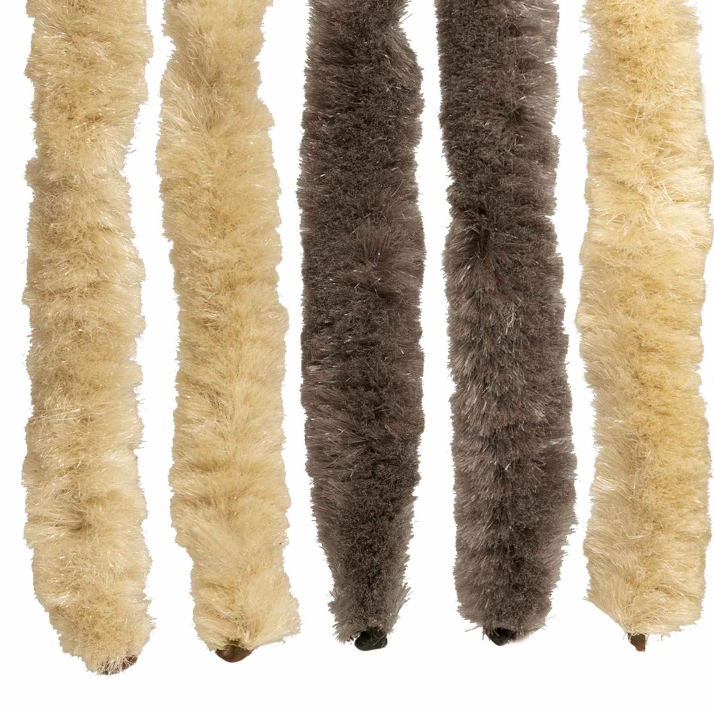 vidaXL Insect Curtain Chenille Dark Brown and Beige 118 x 220 cm 5