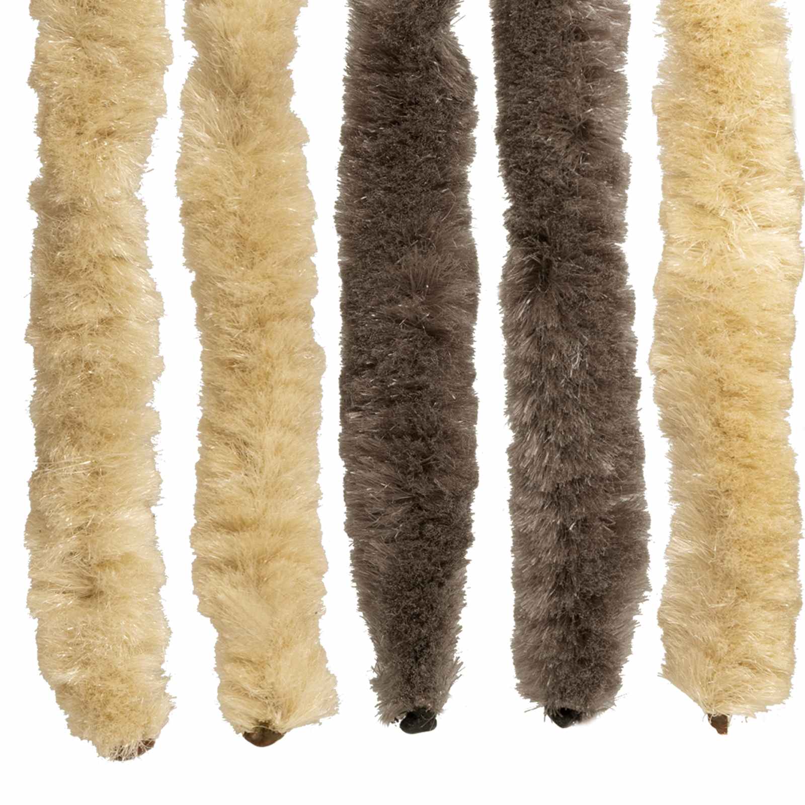 vidaXL Insect Curtain Chenille Dark Brown and Beige 118 x 220 cm 5