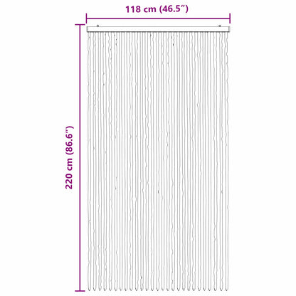 vidaXL Insect Curtain Chenille Dark Brown and Beige 118 x 220 cm 6