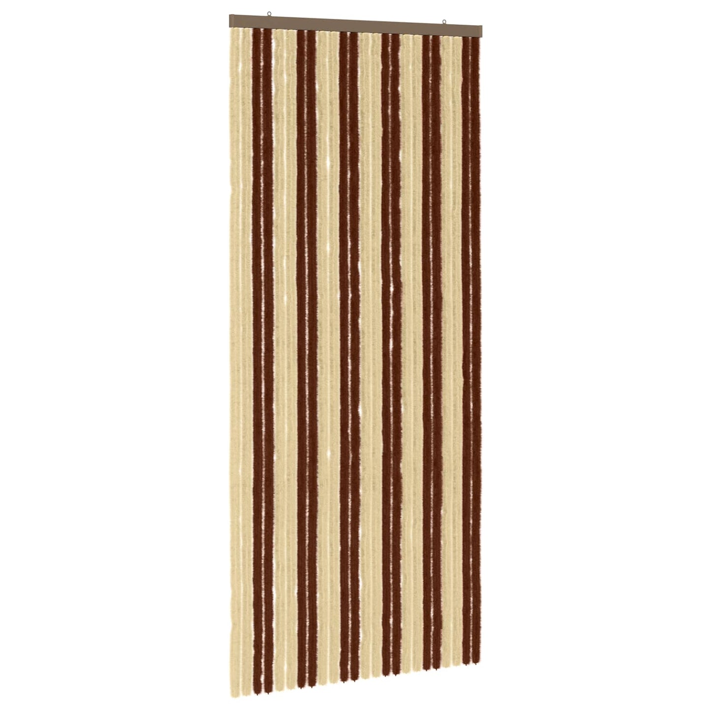 vidaXL Insect Curtain Chenille Brown and Beige 100 x 230 cm 100% PP 2