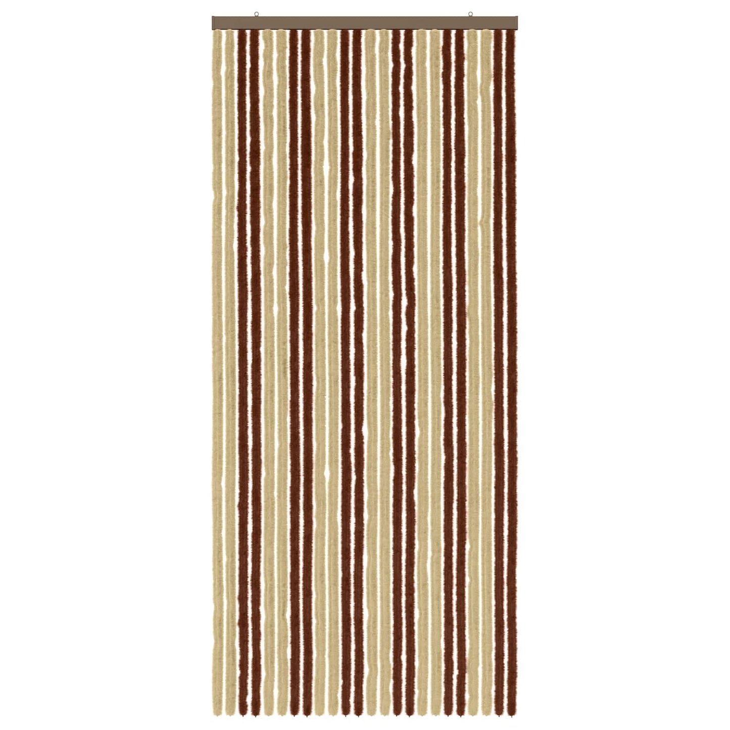 vidaXL Insect Curtain Chenille Brown and Beige 100 x 230 cm 100% PP 3
