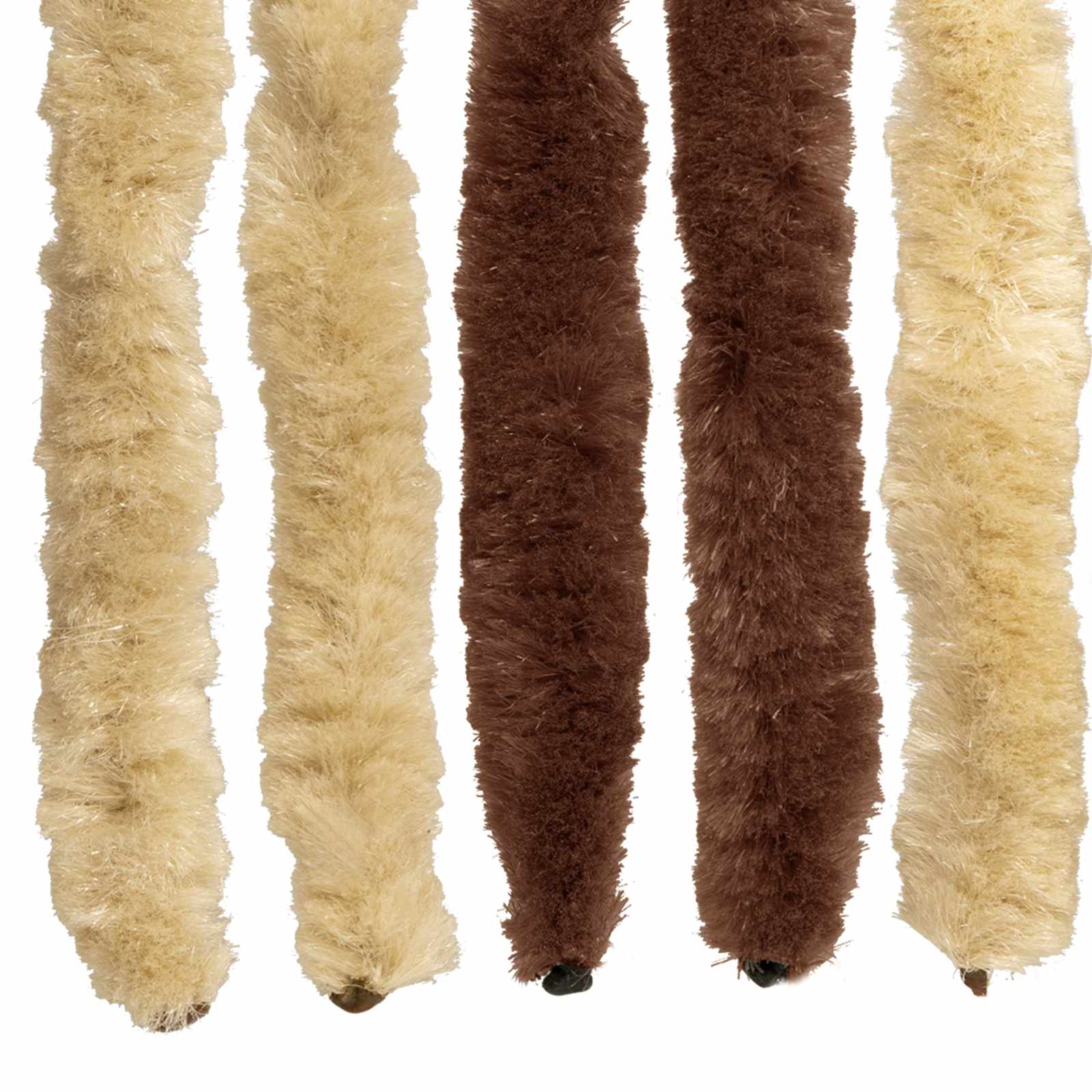 vidaXL Insect Curtain Chenille Brown and Beige 118 x 220 cm 100% PP 5