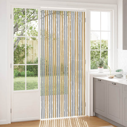 vidaXL Insect Curtain Chenille Grey and Beige 100 x 230 cm 100% PP 1