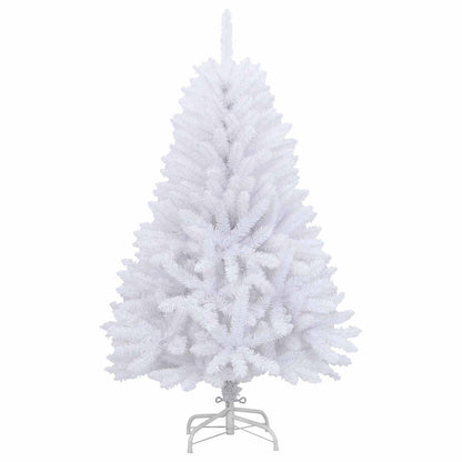 vidaXL Artificial Hinged Christmas Tree White 120 cm PVC and Steel 5