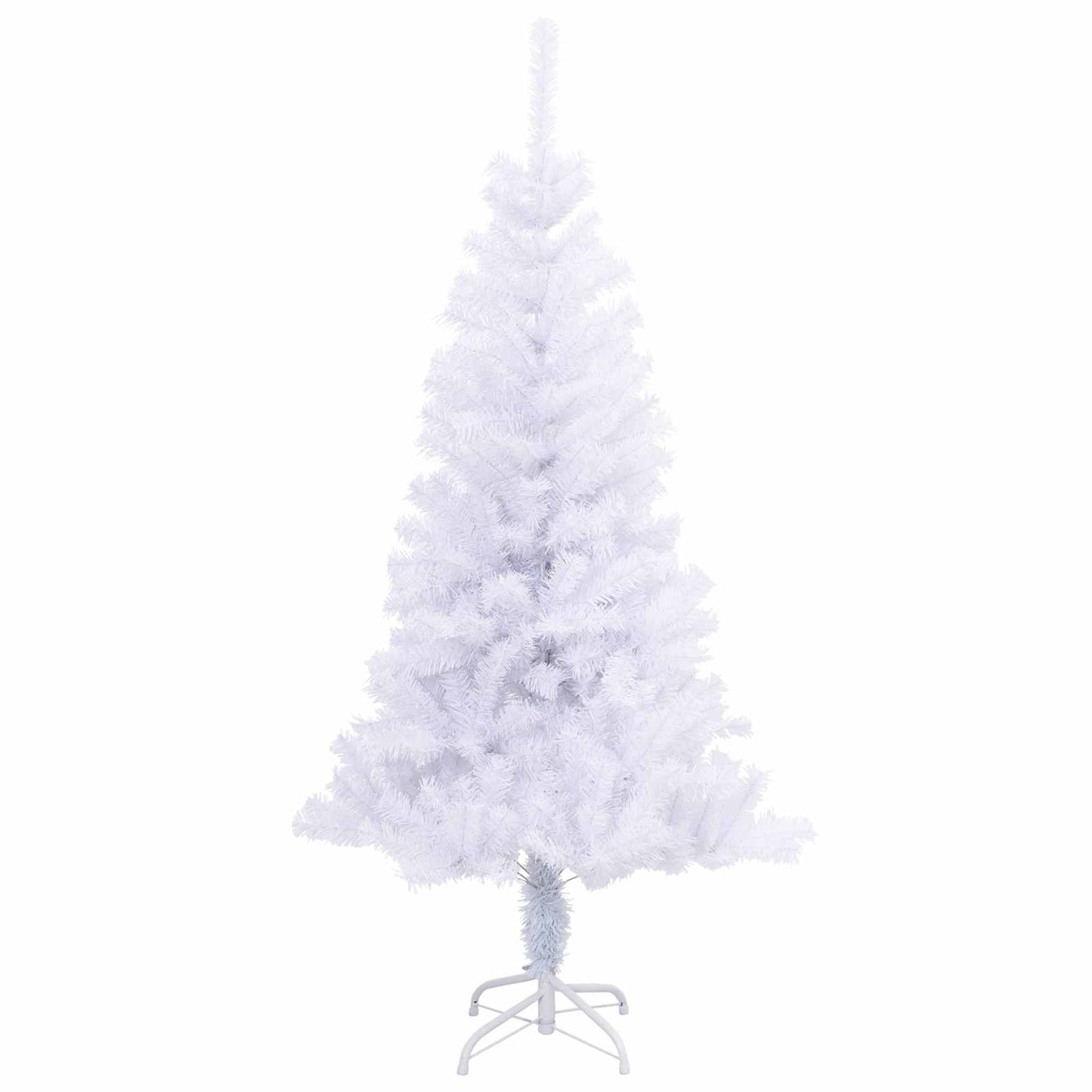 vidaXL Artificial Christmas Tree with Stand White 150 cm PVC and Steel 5