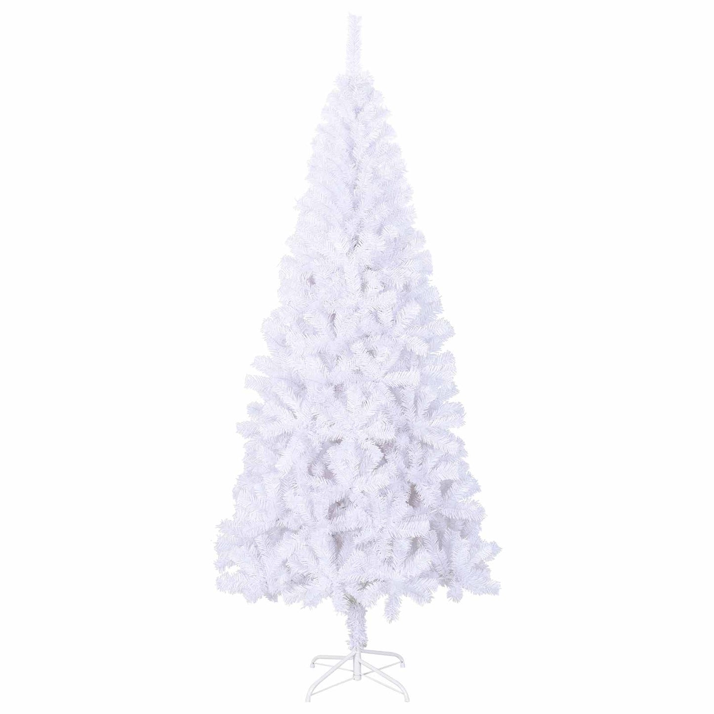 vidaXL Artificial Christmas Tree with Stand White 180 cm PVC and Steel 5