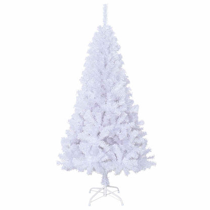 vidaXL Artificial Christmas Tree White 150 cm PVC and Steel 5