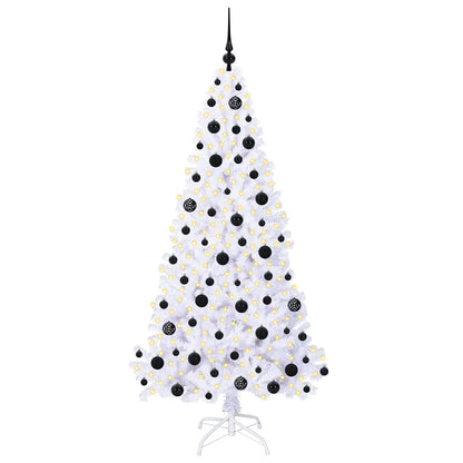 vidaXL Artificial Christmas Tree with Stand White 180 cm PVC and Steel 3