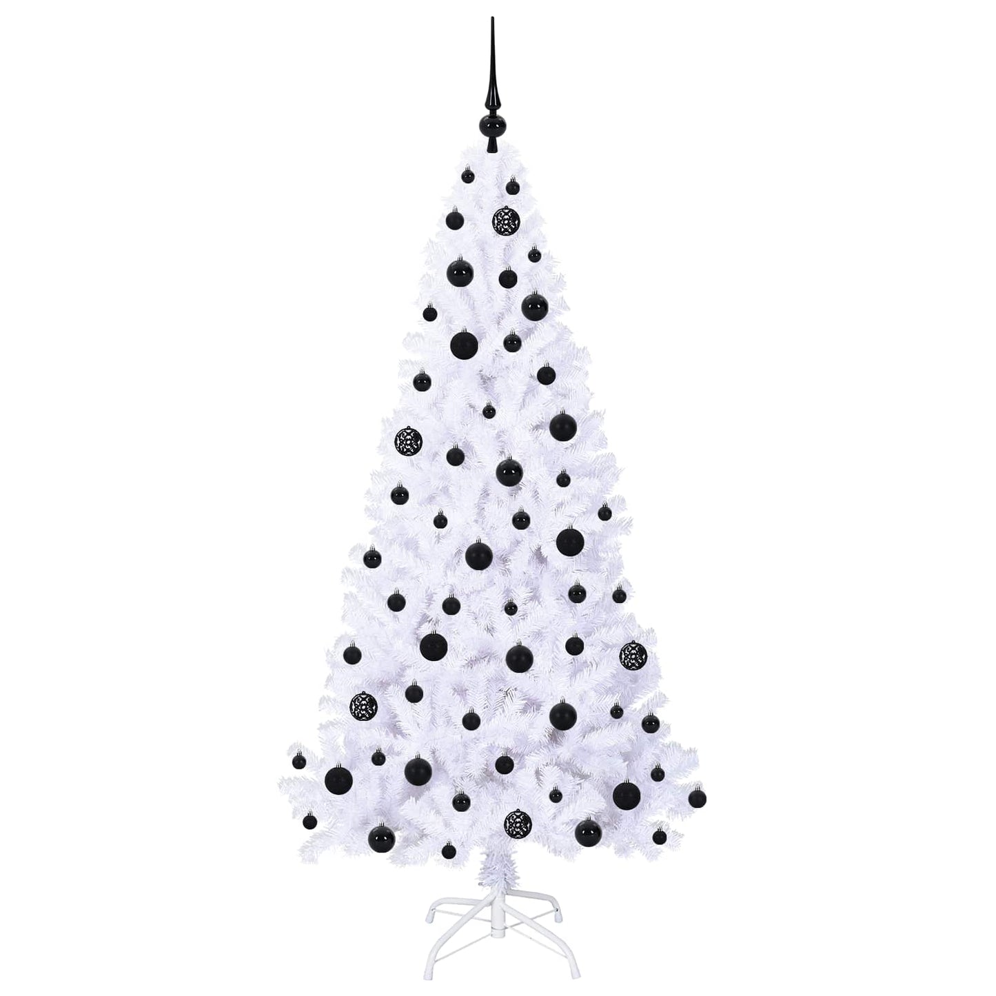 vidaXL Artificial Christmas Tree with Stand White 180 cm PVC and Steel 4