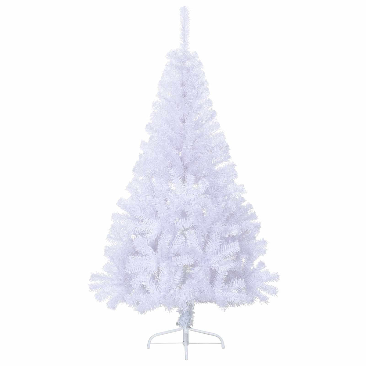 vidaXL Artificial Christmas Tree with Stand White 150 cm PVC and Steel 6