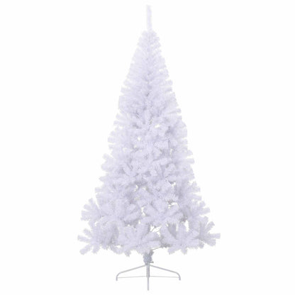 vidaXL Artificial Christmas Tree with Stand White 240 cm PVC and Steel 4