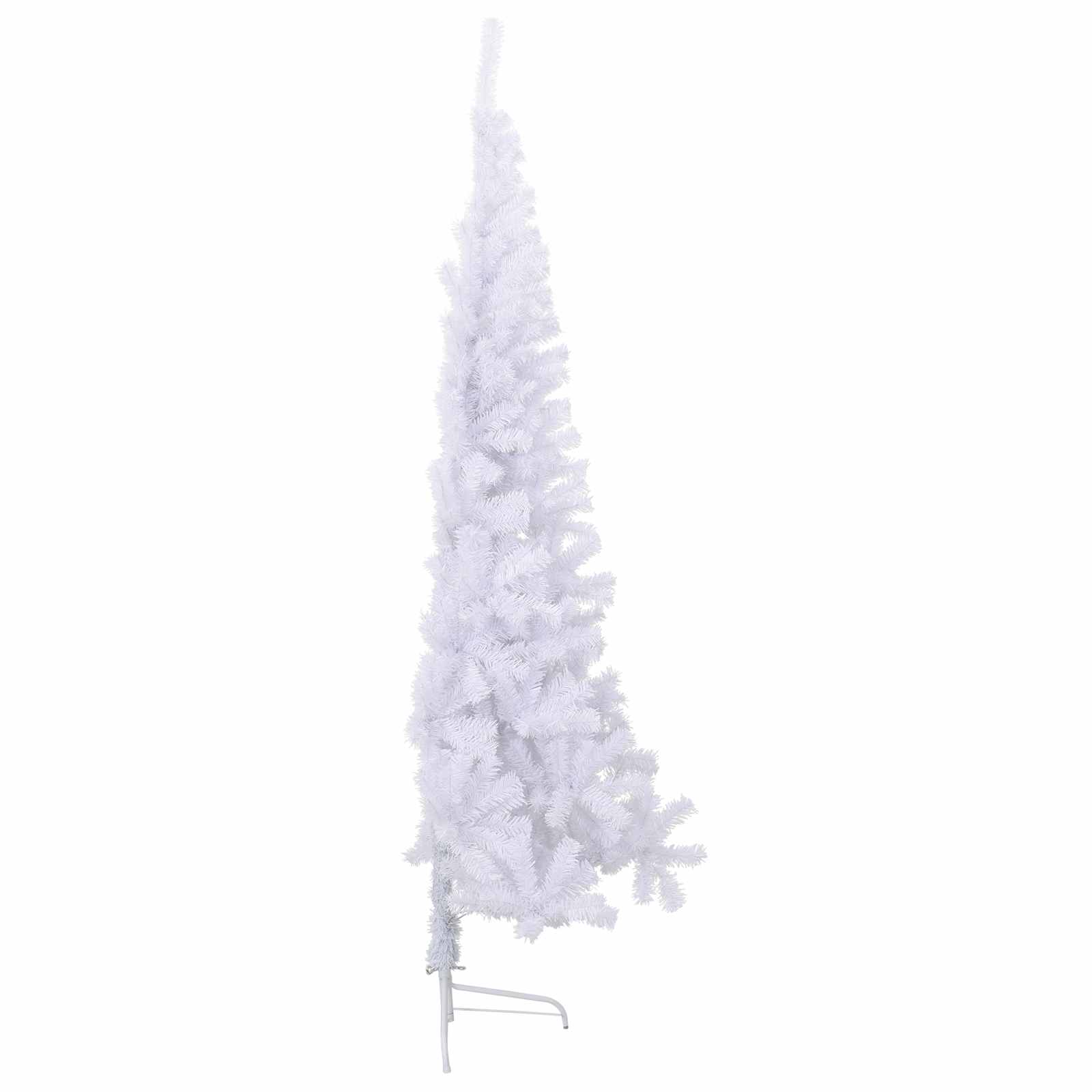 vidaXL Artificial Christmas Tree with Stand White 240 cm PVC and Steel 6