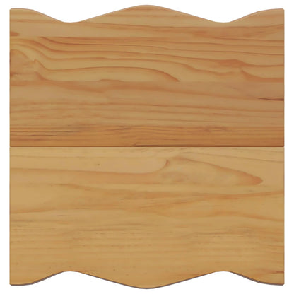 VidaXL Side Table EKAI Black 50 x 50 x 45.5 cm Solid Pine Wood 6