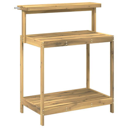 vidaXL Outdoor Potting Bench 86.5 x 48.5 x 106 cm Solid Acacia Wood 2