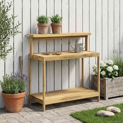 vidaXL Outdoor Potting Bench Solid Acacia Wood