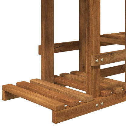 vidaXL Plant Stand Natural 118 x 25 x 96.5 cm Solid Acacia Wood 4