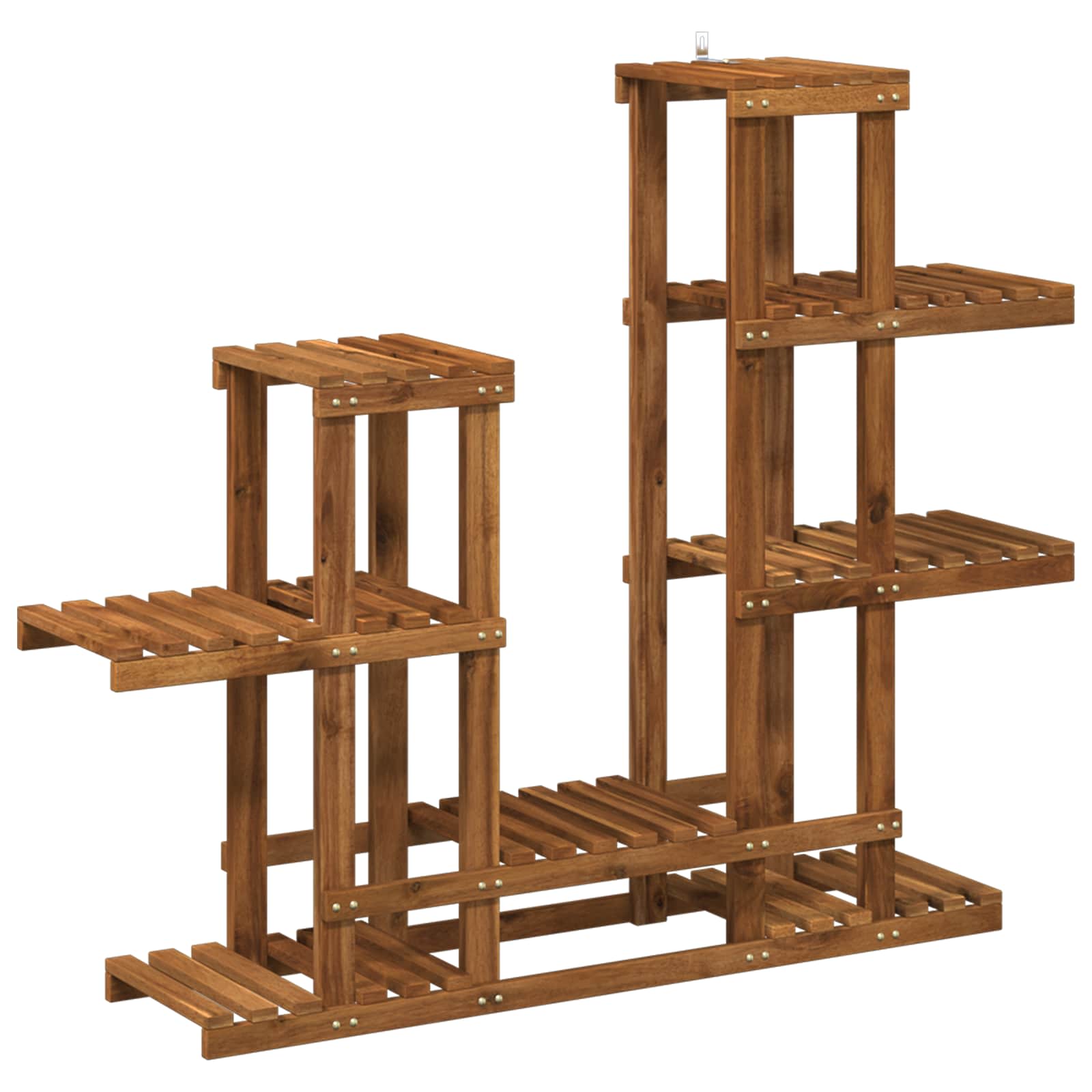 vidaXL Plant Stand Natural 118 x 25 x 96.5 cm Solid Acacia Wood 2