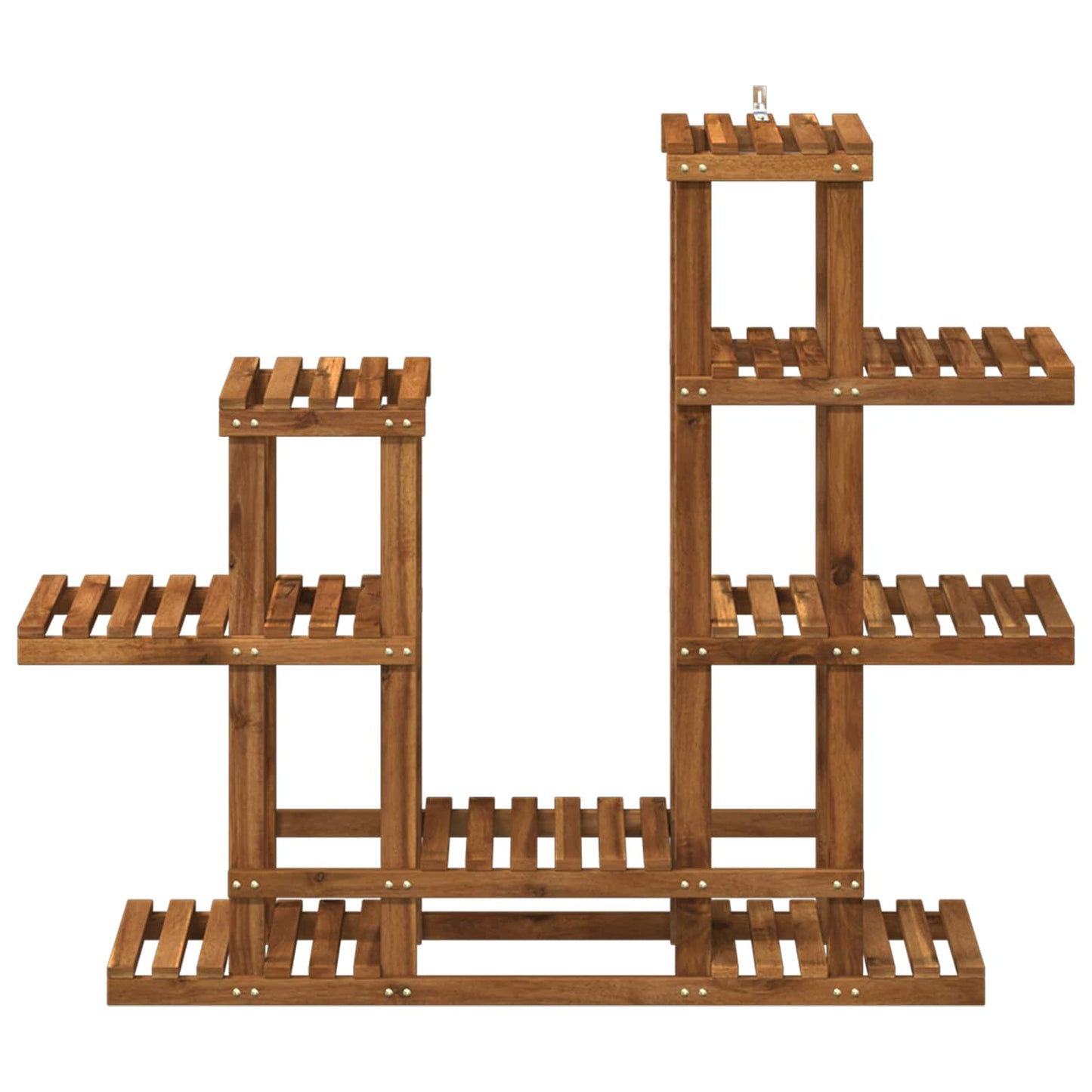 vidaXL Plant Stand Natural 118 x 25 x 96.5 cm Solid Acacia Wood 3