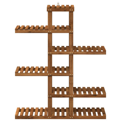 vidaXL Plant Stand Natural 93 x 25 x 114.5 cm Solid Acacia Wood 3