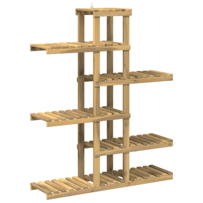 vidaXL Plant Stand White 93 x 25 x 114.5 cm Solid Acacia Wood 2