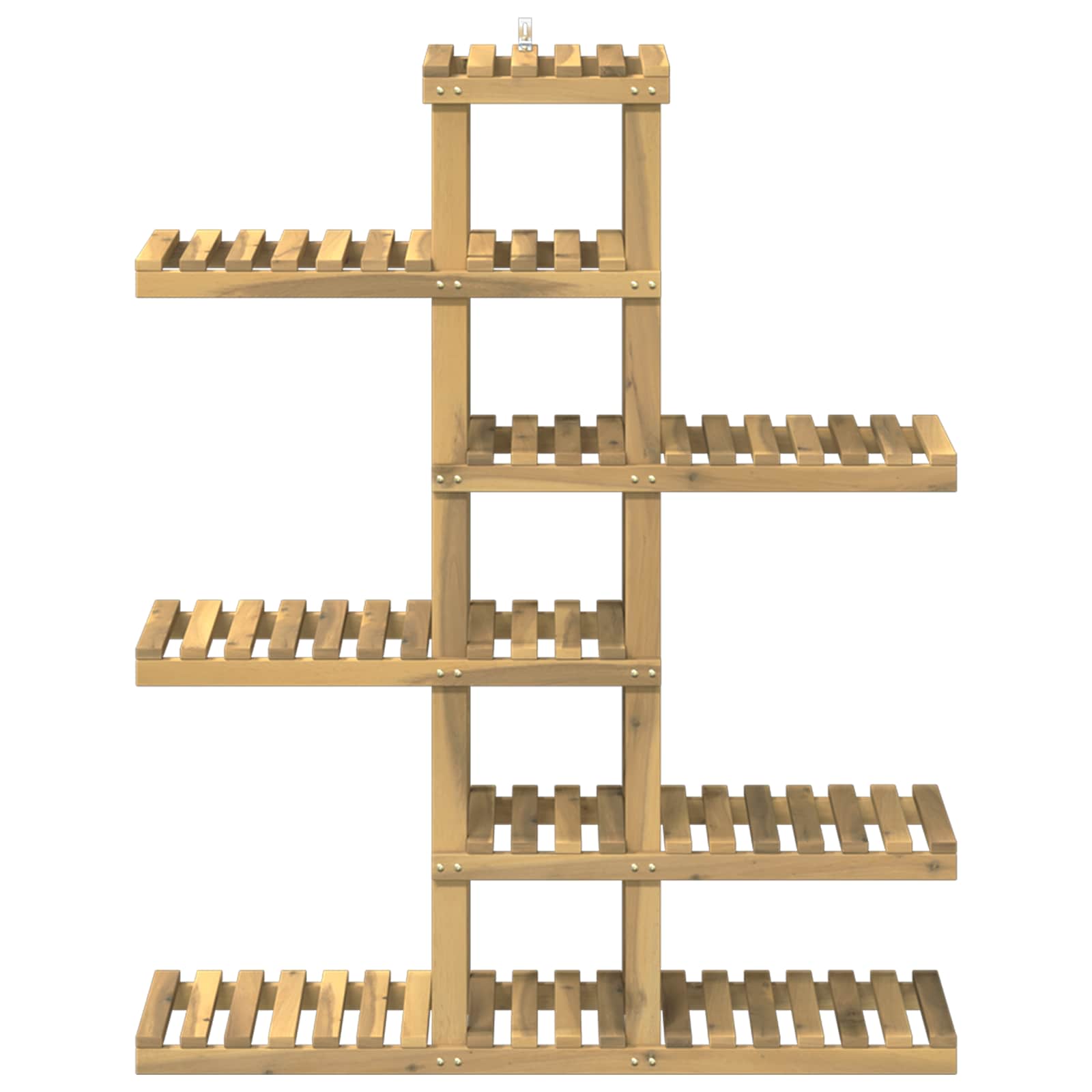 vidaXL Plant Stand White 93 x 25 x 114.5 cm Solid Acacia Wood 3