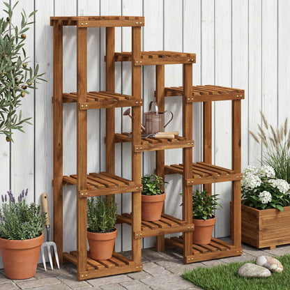 vidaXL Plant Stand Natural 85 x 30 x 114.5 cm Solid Acacia Wood 1