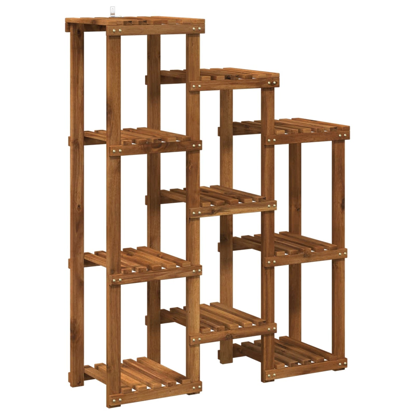 vidaXL Plant Stand Natural 85 x 30 x 114.5 cm Solid Acacia Wood 2
