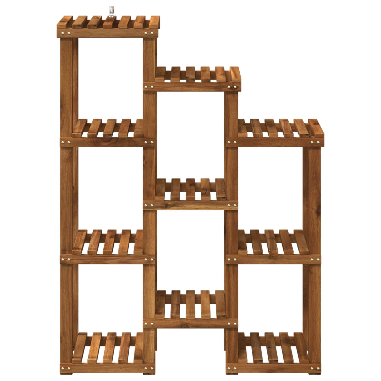 vidaXL Plant Stand Natural 85 x 30 x 114.5 cm Solid Acacia Wood 3
