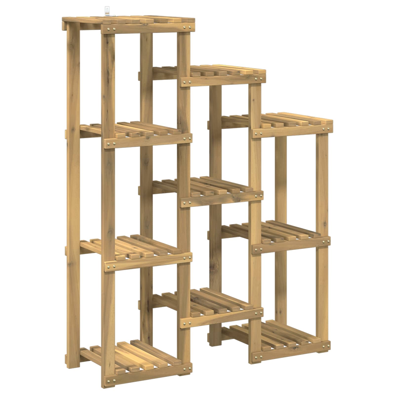 vidaXL Plant Stand White 85 x 30 x 114.5 cm Solid Acacia Wood 2