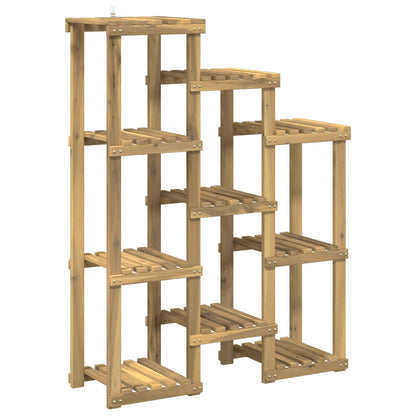 vidaXL Plant Stand White 85 x 30 x 114.5 cm Solid Acacia Wood 2
