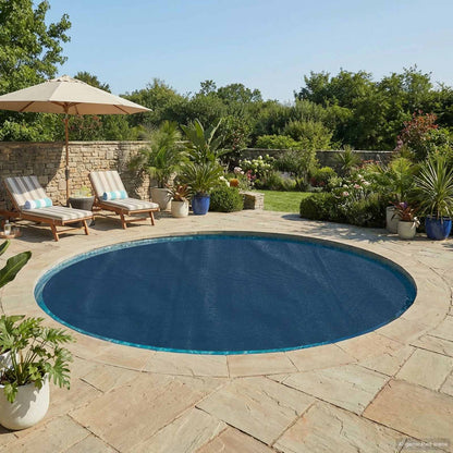 vidaXL Solar Pool Cover Heavy Quality Ø 455 cm 200 μm Round PE 1