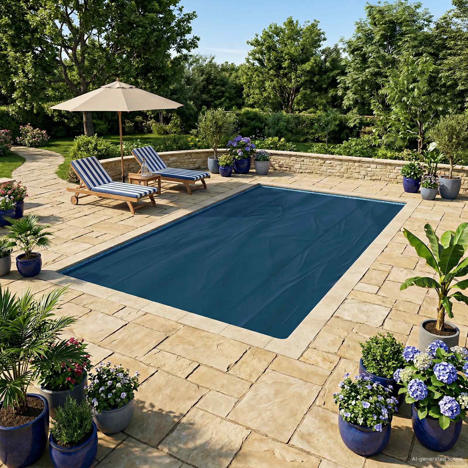 vidaXL Solar Pool Cover Heavy Quality 549 x 274 cm 200 μm Square PE 1