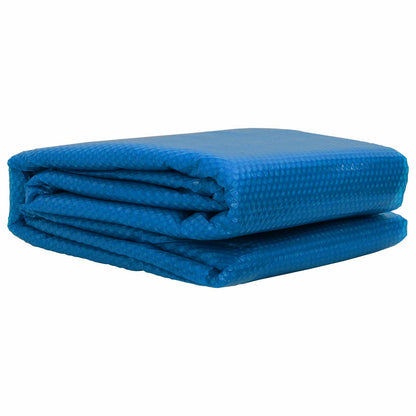 vidaXL Solar Pool Cover Extra Heavy Ø 300 cm 400 μm Round PE Blue 2