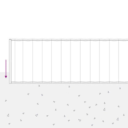 vidaxl Lawn Edging 20 m x 25 cm Galvanised Steel Silver 6