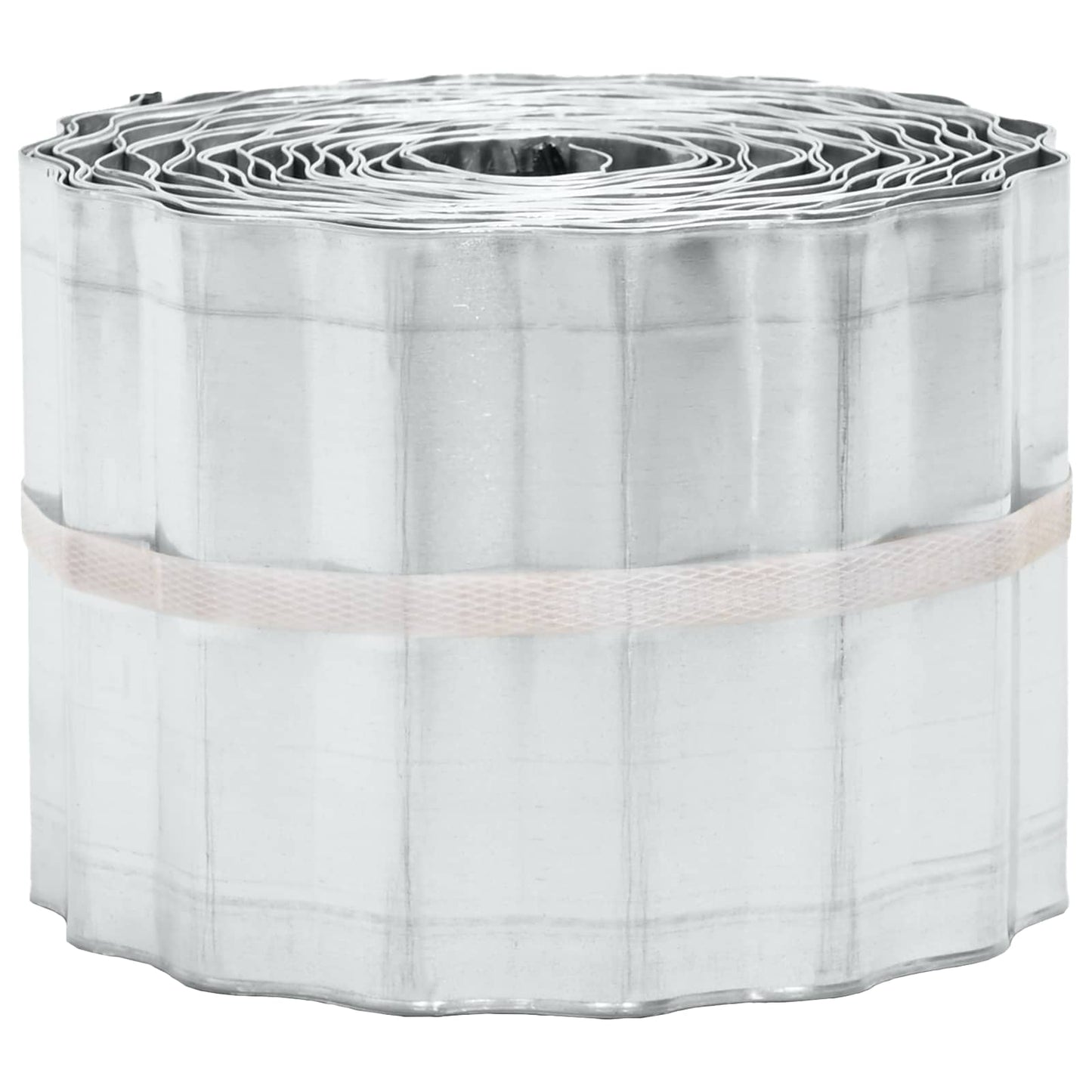 vidaxl Lawn Edging 20 m x 30 cm Galvanised Steel Silver 4