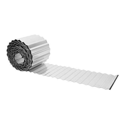 Lawn Edging Galvanised Steel Silver