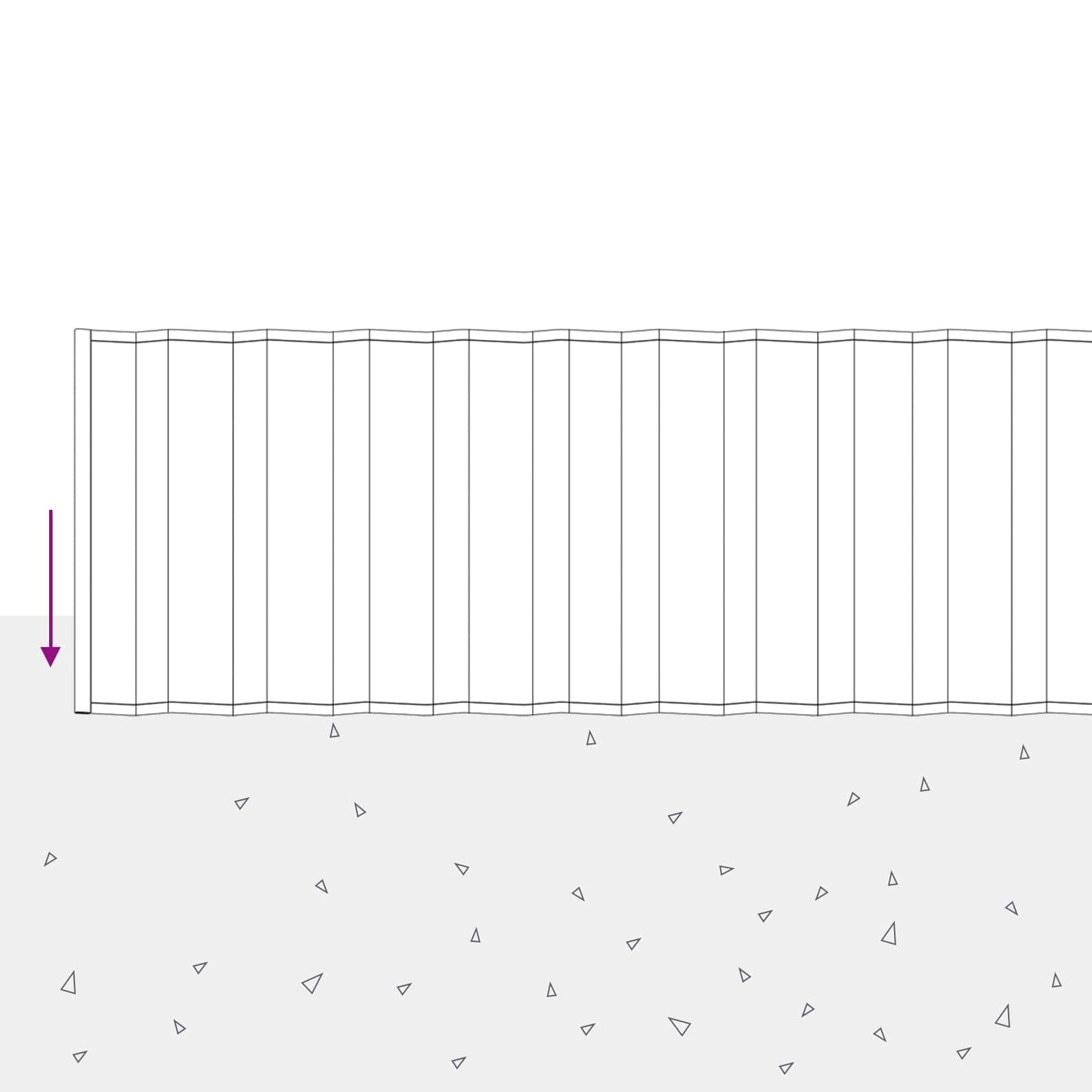 vidaxl Lawn Edging 20 m x 25 cm Galvanised Steel Silver 6