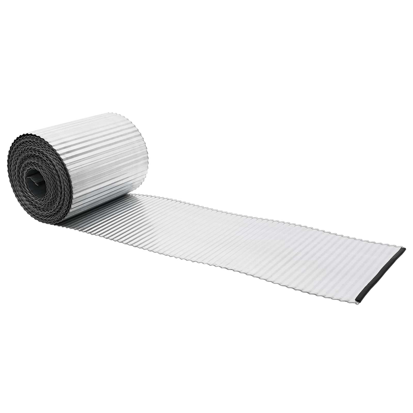 vidaxl Lawn Edging 20 m x 25 cm Galvanised Steel Silver 2