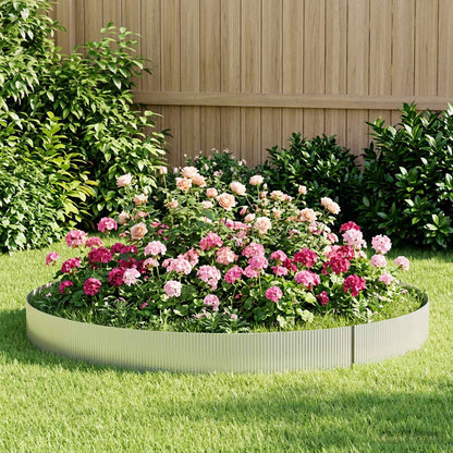 vidaxl Lawn Edging 20 m x 30 cm Galvanised Steel Silver 3