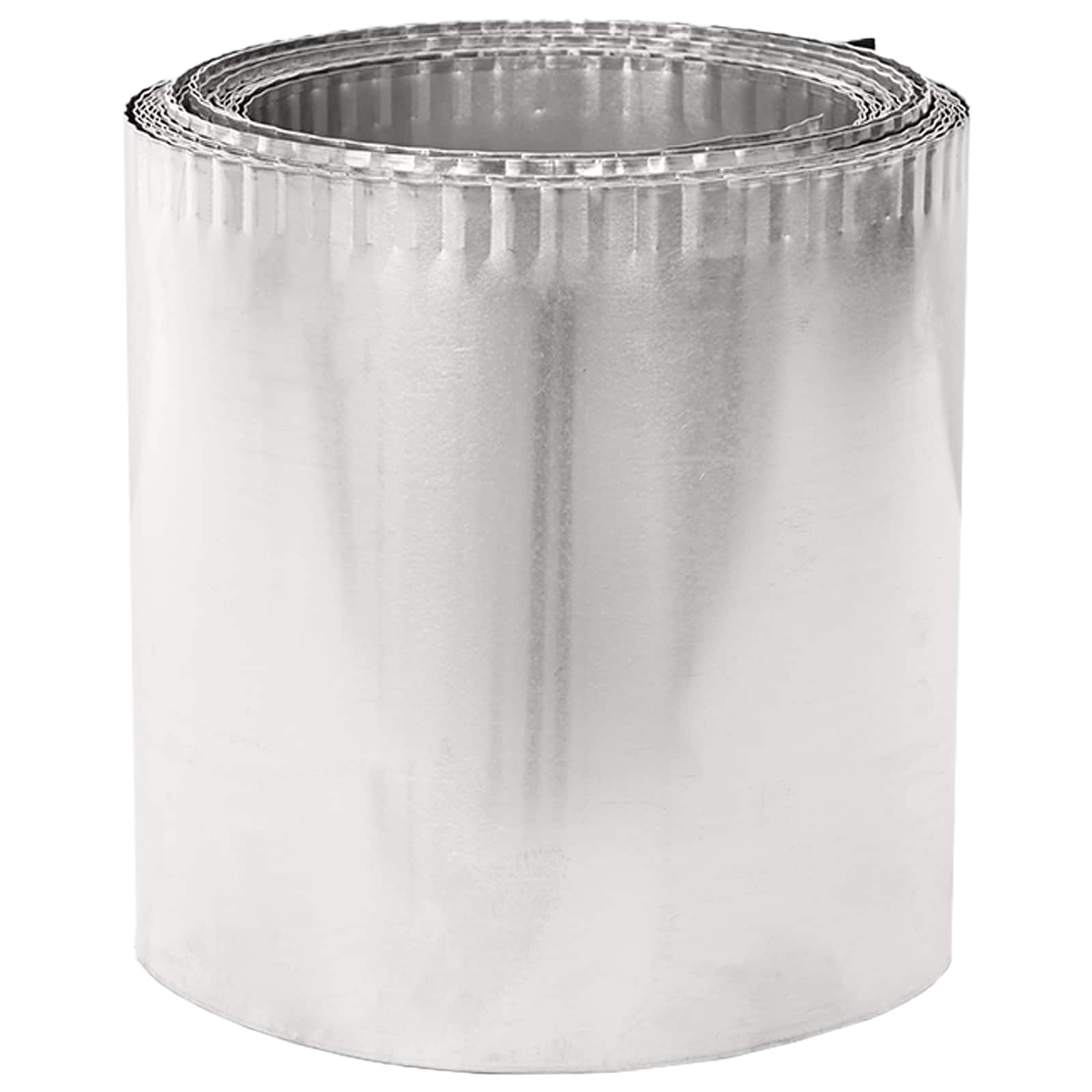 vidaxl Lawn Edging 10 m x 20 cm Galvanised Steel Silver 4