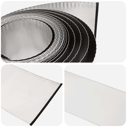 vidaxl Lawn Edging 20 m x 20 cm Galvanised Steel Silver 5