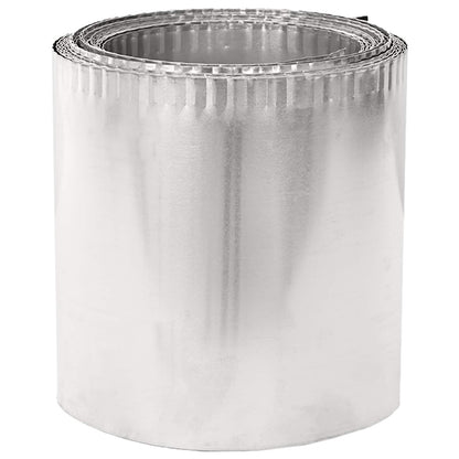 vidaxl Lawn Edging 20 m x 20 cm Galvanised Steel Silver 4